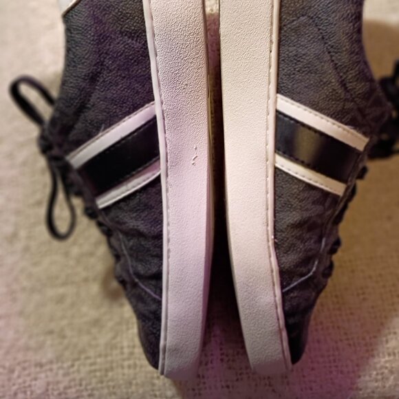 Michael Kors Irving Stripe Lace-Up Black/White Women Size 8, Sneakers - Picture 6 of 12